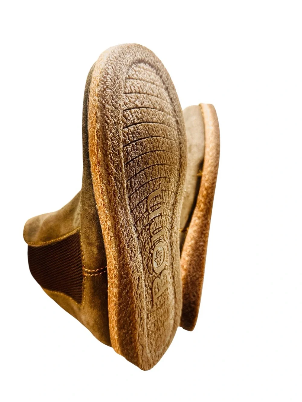 Born Faline Taupe Boots Women's 8.5 Leather Ankle Booties
